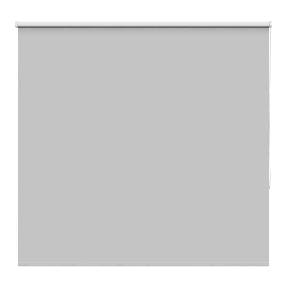vidaXL Roller Blind Blackout Light Grey, a plain light grey fabric roller blind