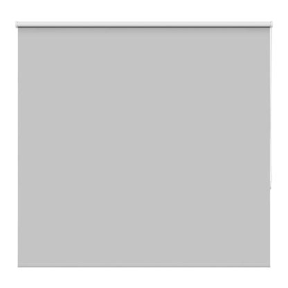 vidaXL Roller Blind Blackout Light Grey, a plain light grey fabric roller blind