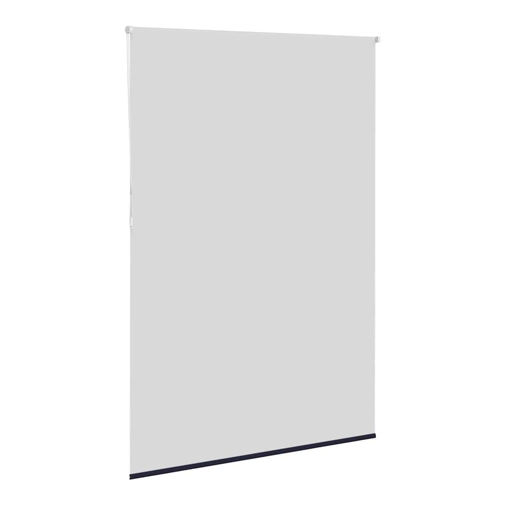 The window blind seen from the reverse side showing the light backing