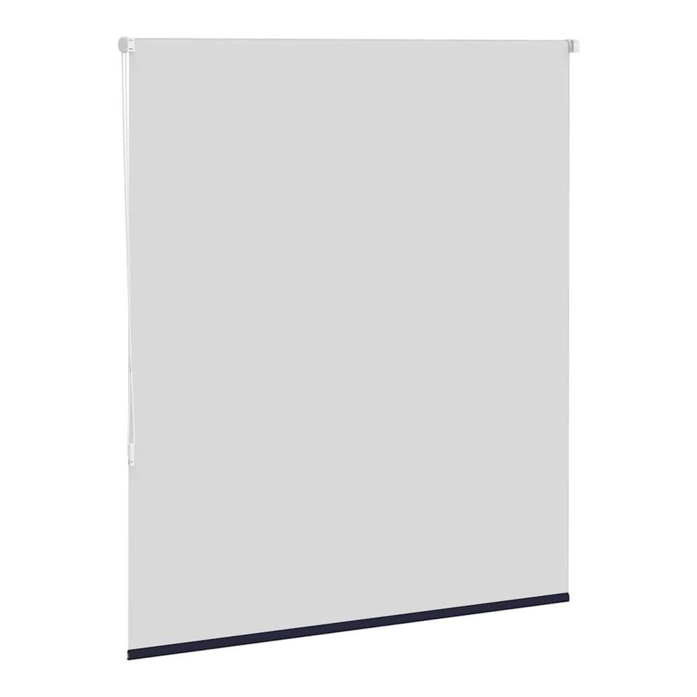 the blackout roller blind with the fabric partially rolled down
