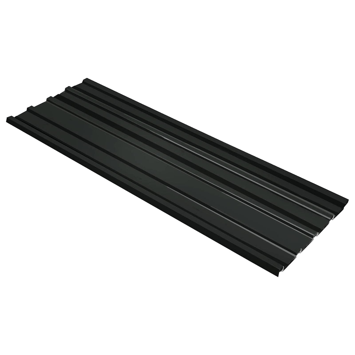 Roof Panel 12 pcs 129 x 45 cm Galvanised steel Anthracite