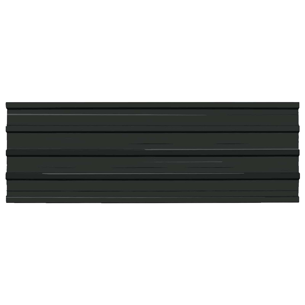 vidaXL Roof Panel 12 pcs Anthracite Galvanised steel, a single corrugated panel shown flat
