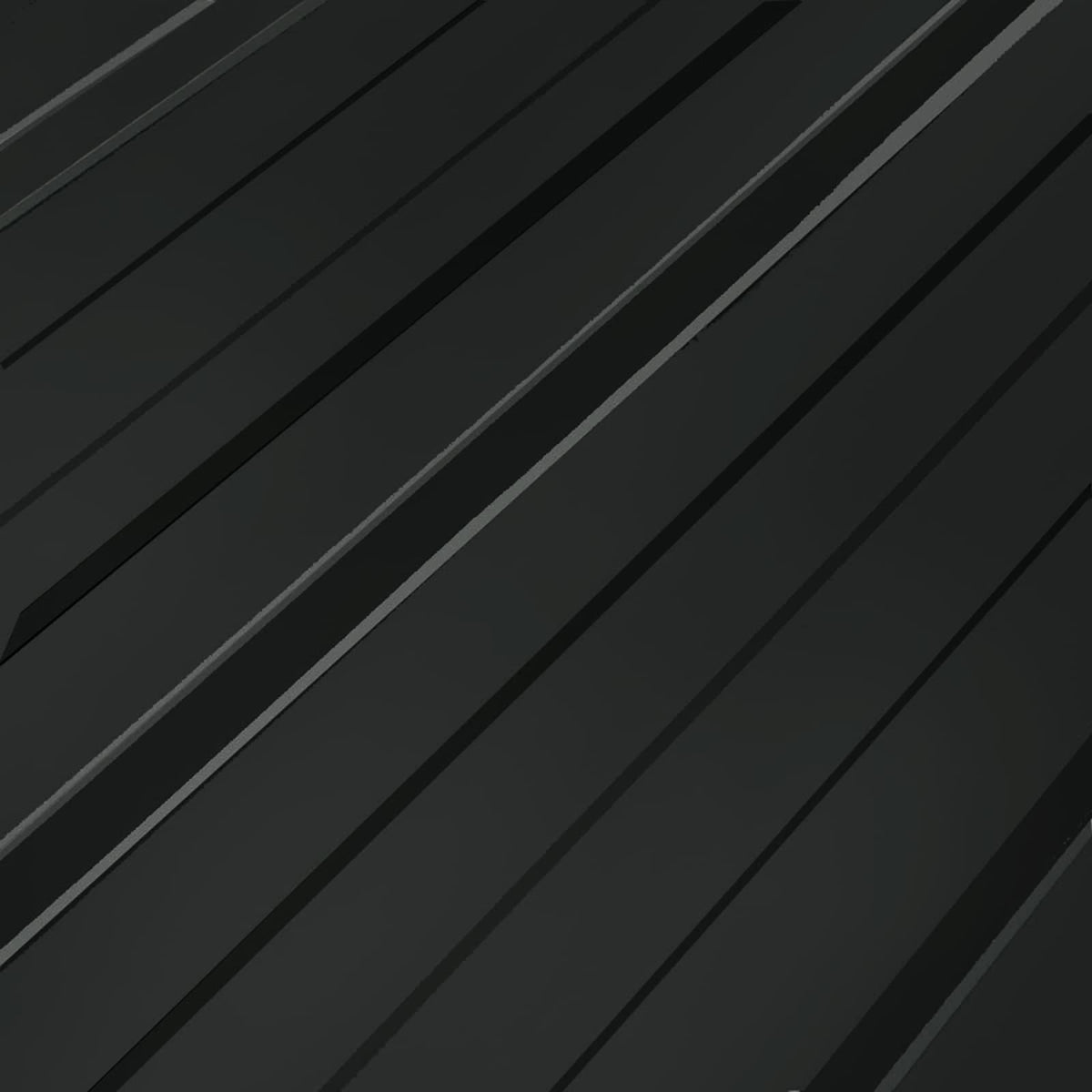 Close up of the ribbed texture of an anthracite roof panel