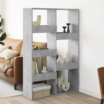 Room Divider 100x33x155,5 cm Engineered Wood Height 155.5 cm Concrete grey