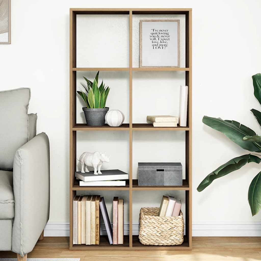 Room Divider Bookcase 69.5x29x137.5 cm Width 69.5 cm Height 137.5 cm Artisan oak