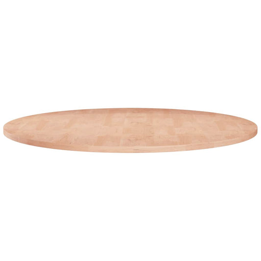 vidaXL Round Table Top 70x1.5 cm Solid Wood Oak, a circular wooden surface with a light wood grain pattern