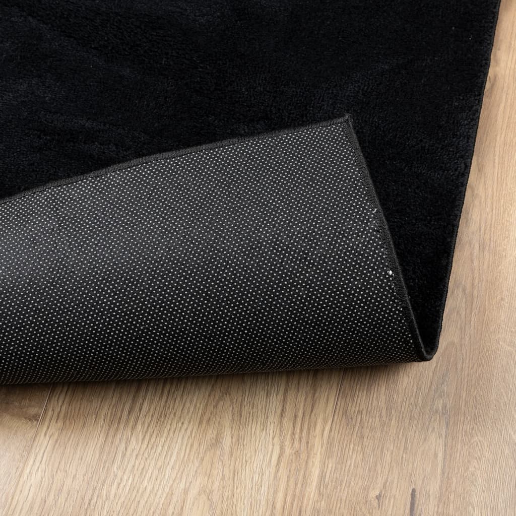 Rug OVIEDO Short Pile Black