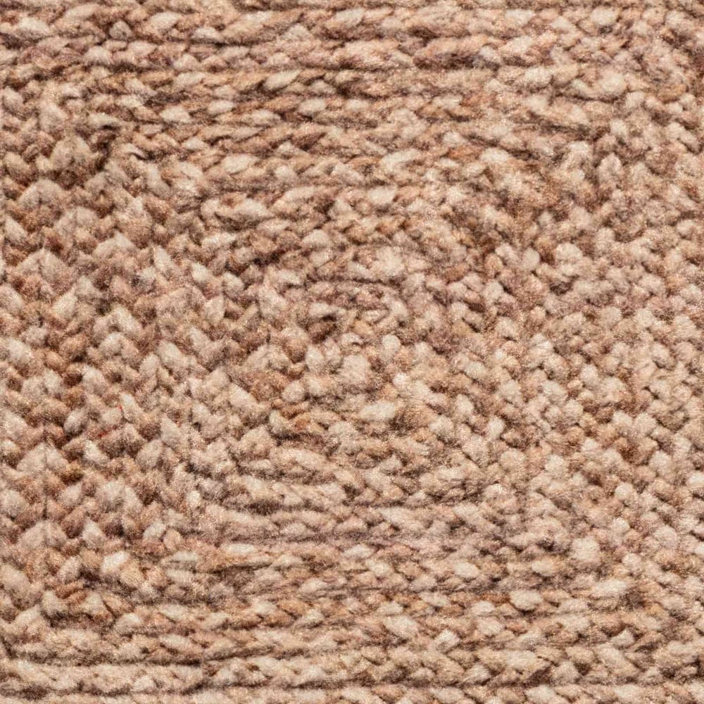 Extreme close-up of the fibres and weave of the MARSA Brown rug runner