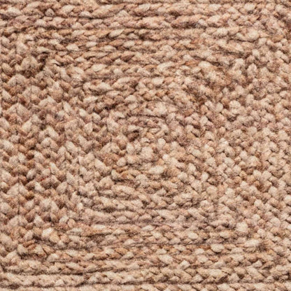 Extreme close-up of the fibres and weave of the MARSA Brown rug runner