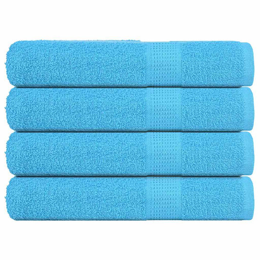 vidaXL Sauna Towels "FROGN" 4 pcs Turquoise 360 gsm stacked neatly