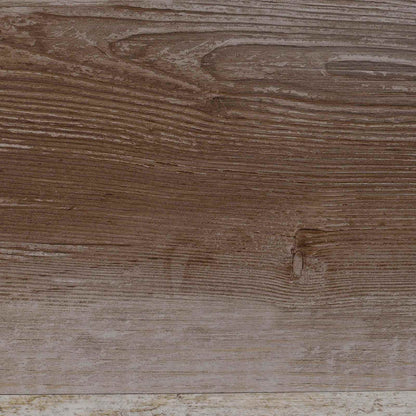 Close-up of the washed wood effect on the self-adhesive PVC flooring planks