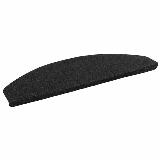 Self-adhesive Stair Mats 15 pcs 80 x 24.5 x 3.5 cm Height 3.5 cm Width 80 cm Anthracite