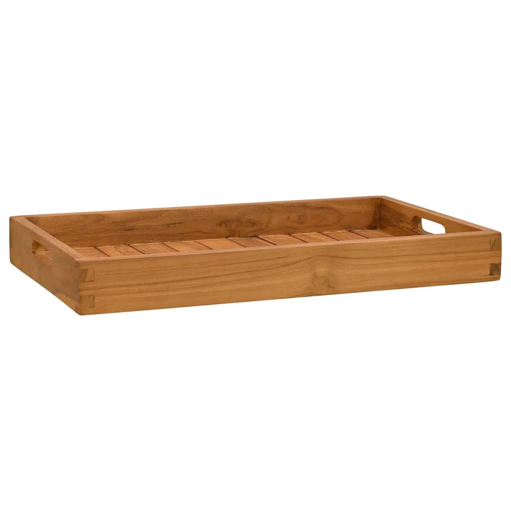 Serving Tray Solid Teak Wood 35 cm