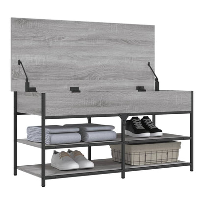 the storage and entryway bench with the top compartment open