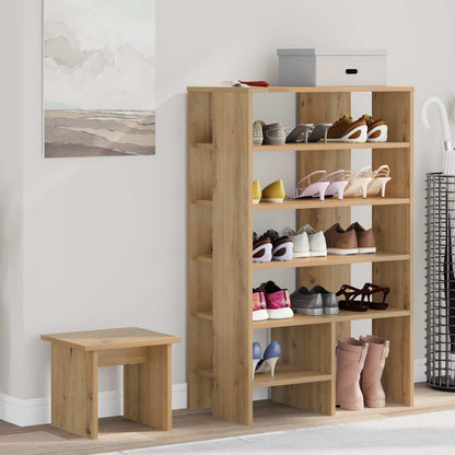 Shoe Cabinet 2 pcs 62 x 35 x 100 cm Engineered Wood Artisan oak