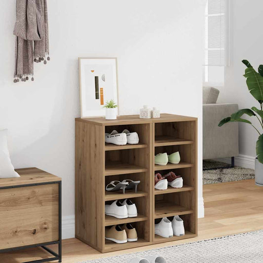 Shoe Cabinet 32x35x70 cm Engineered Wood Width 32 cm Height 70 cm Artisan oak 2x shoe cabinet without door