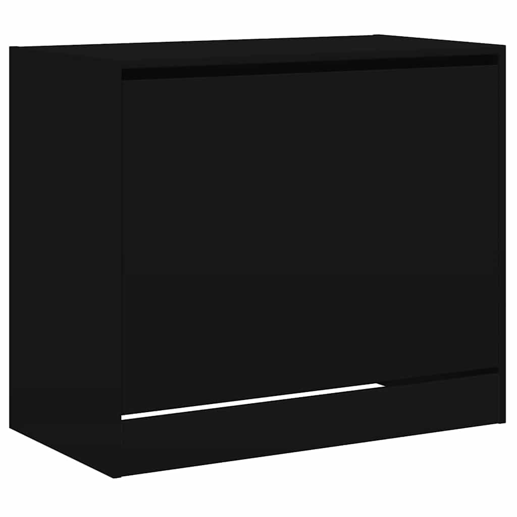 The shoe cabinet viewed from a high angle with the front door closed