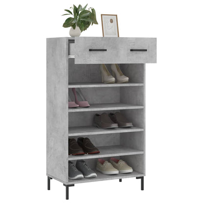 shoe cabinet with the drawer pulled out slightly