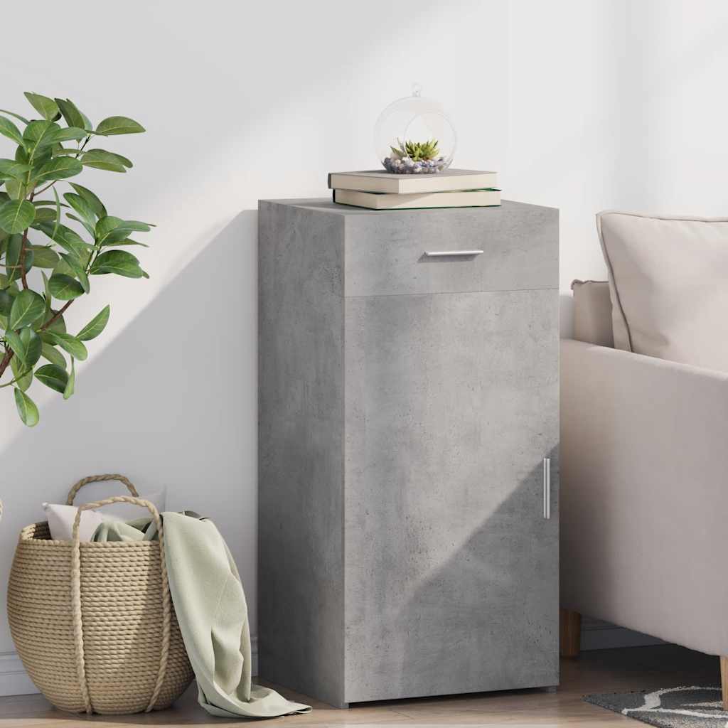Sideboard 45x42,5x93 cm Engineered Wood Concrete grey