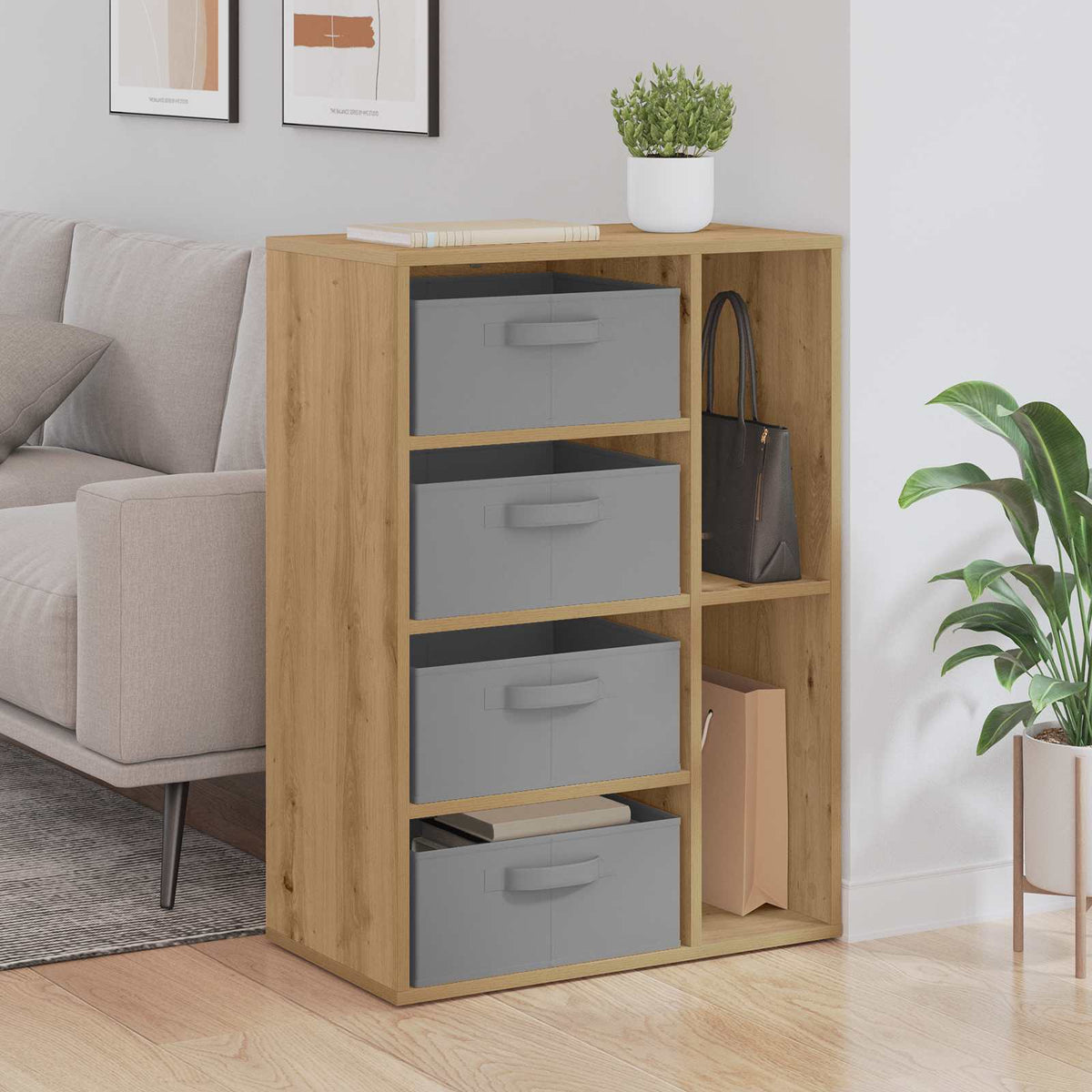 Sideboard 60 x 33.5 x 84 cm Artisan oak