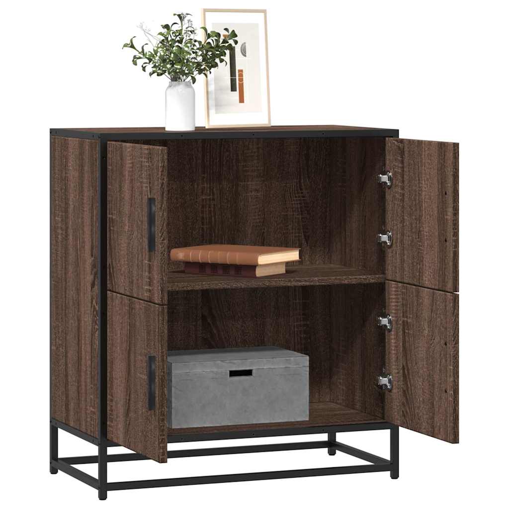 Sideboard 68x35x76 cm Engineered Wood Brown oak