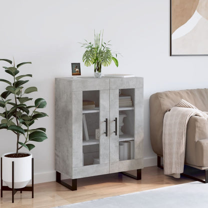 Sideboard 69,5x34x90 cm Engineered Wood Concrete grey