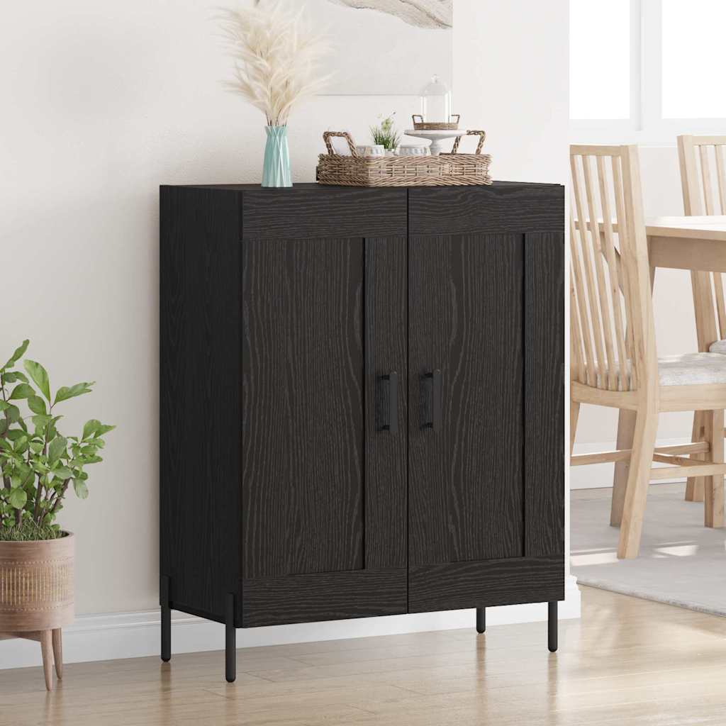 Sideboard 69,5x34x90 cm Engineered Wood Black oak
