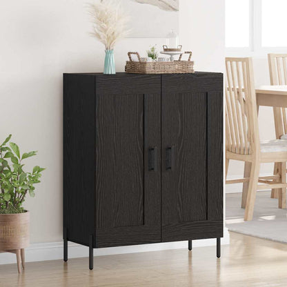 Sideboard 69,5x34x90 cm Engineered Wood Black oak