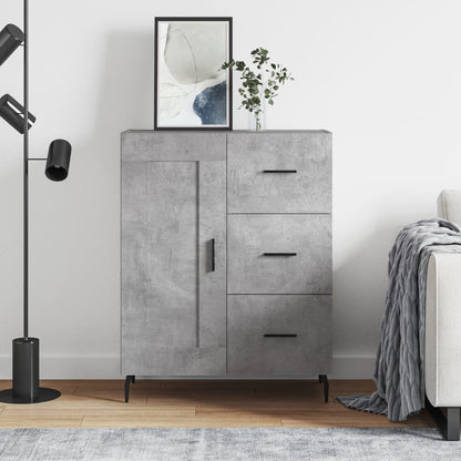 Sideboard 69,5x34x90 cm Engineered Wood Concrete grey