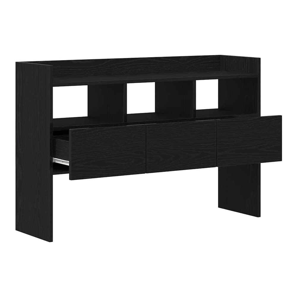 Sideboard with two drawers open showing storage space
