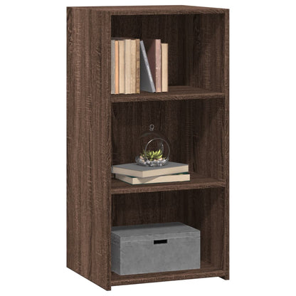 The three-shelf sideboard with books and a box on display