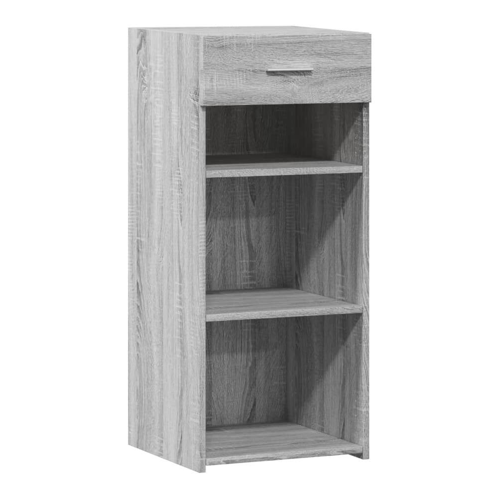 The grey Sonoma engineered wood sideboard shown from the front