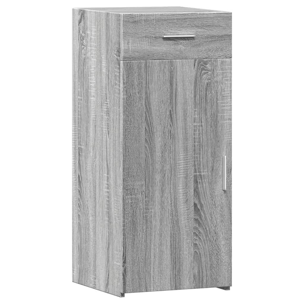 The grey sideboard cabinet with one drawer and one door