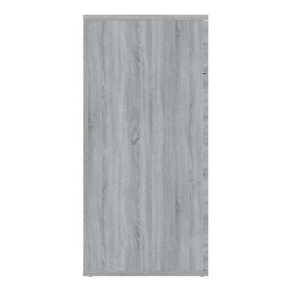 Side view of the grey Sonoma sideboard showing its depth
