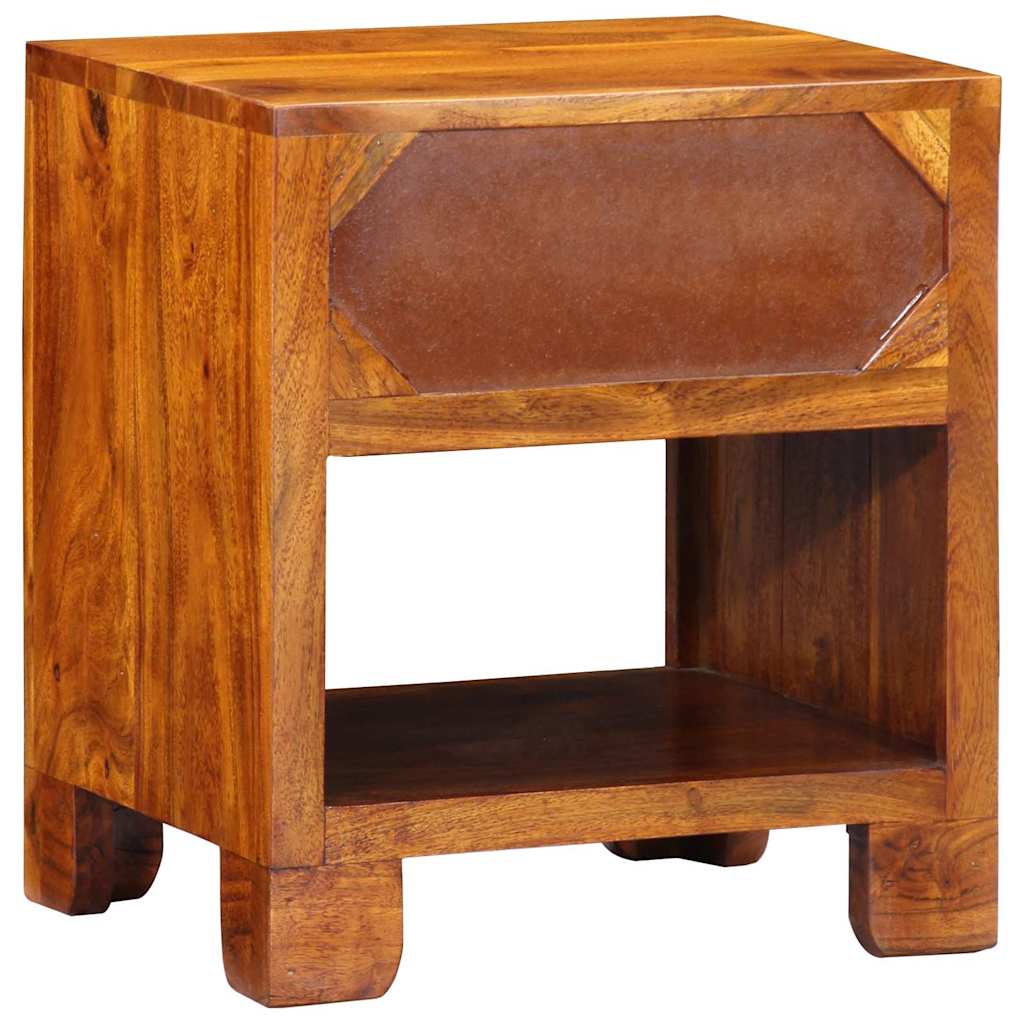 The wooden sideboard seen from the back showing the plain wood panel