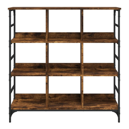 Buffets & Sideboards with a dark wood grain finish and black metal supports