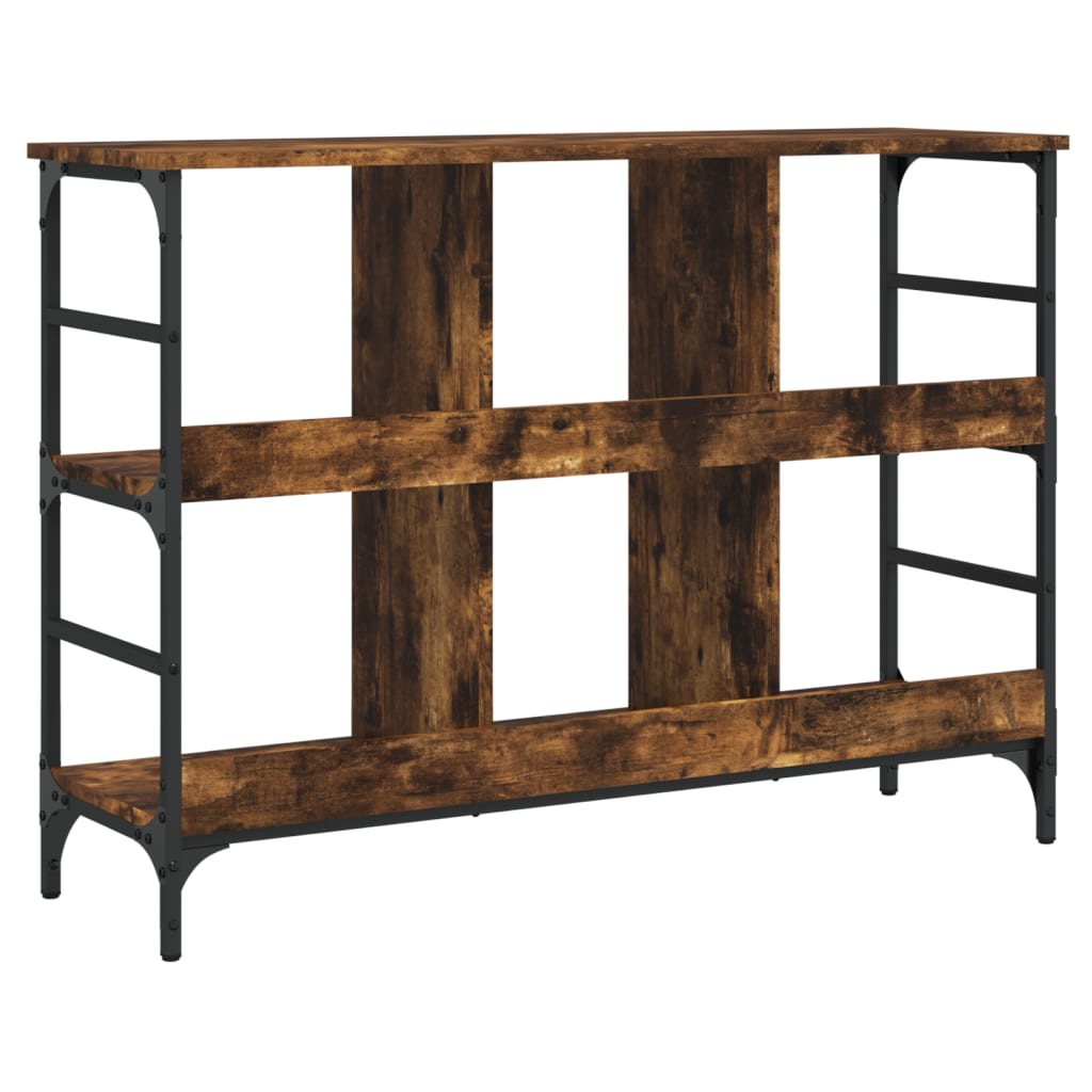 The sideboard seen from the back highlighting the vertical supports and open shelf layout