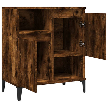 the buffet and sideboard with one door ajar and the other open