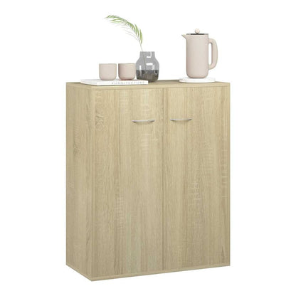 The sideboard in a room setting with decorative items on top