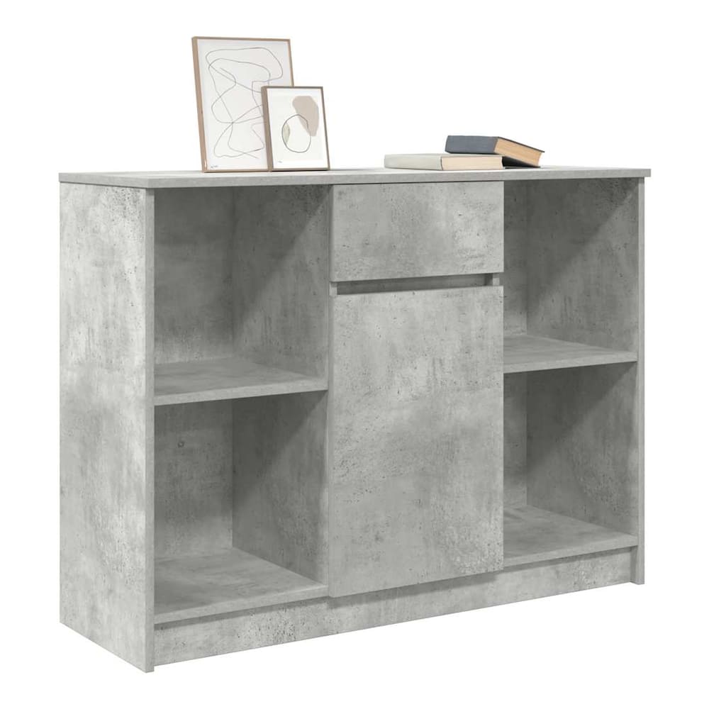 the concrete grey sideboard with drawer, a functional storage unit