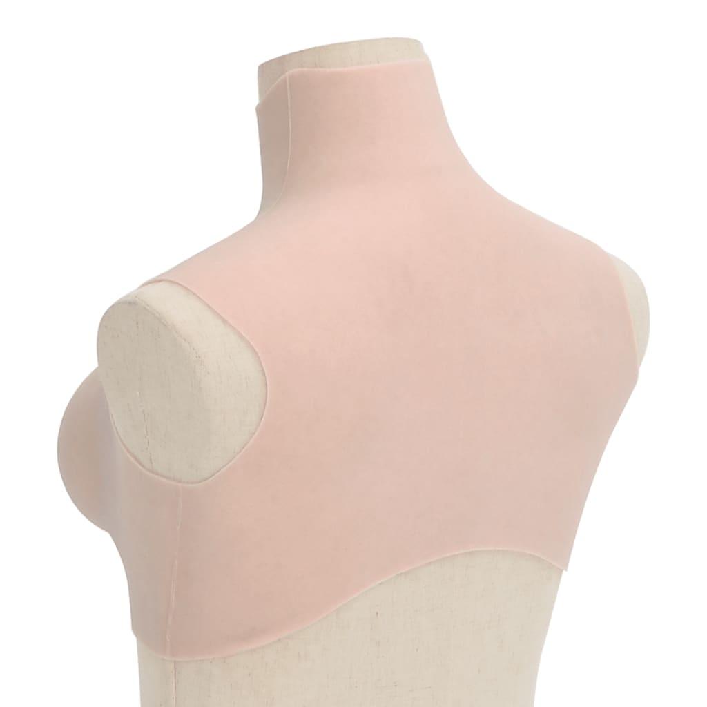Back view of the silicone breastplate costume piece