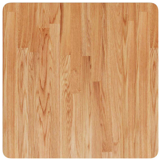The square table top showing the natural wood grain pattern from a direct top view