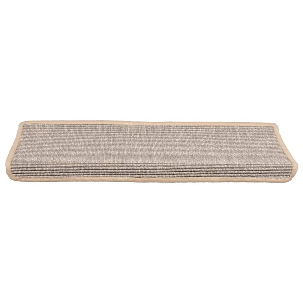 A single silver rectangular edge stair tread shown from the front