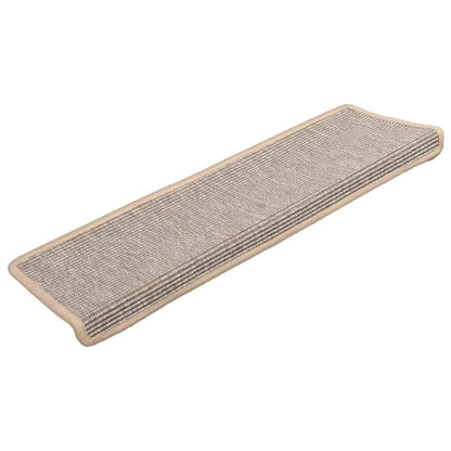 A single silver rectangular edge stair tread shown from a top angle