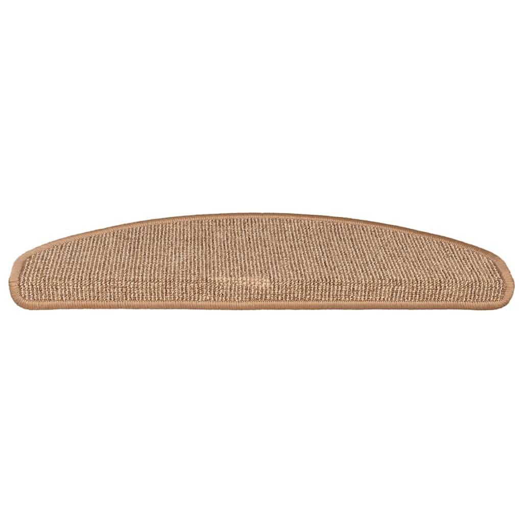 The stair treads seen from a direct front perspective showing the textured surface