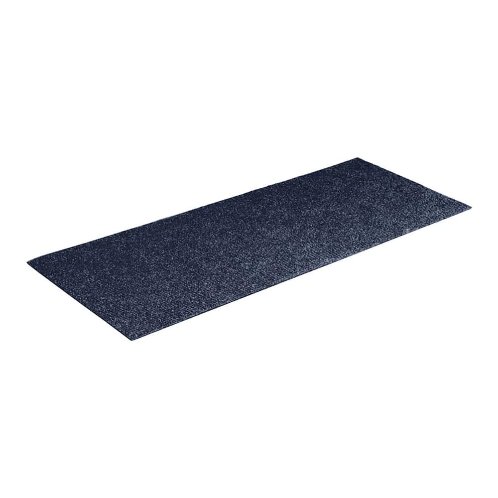 The grey blue rectangular stair mats are shown individually on a white background