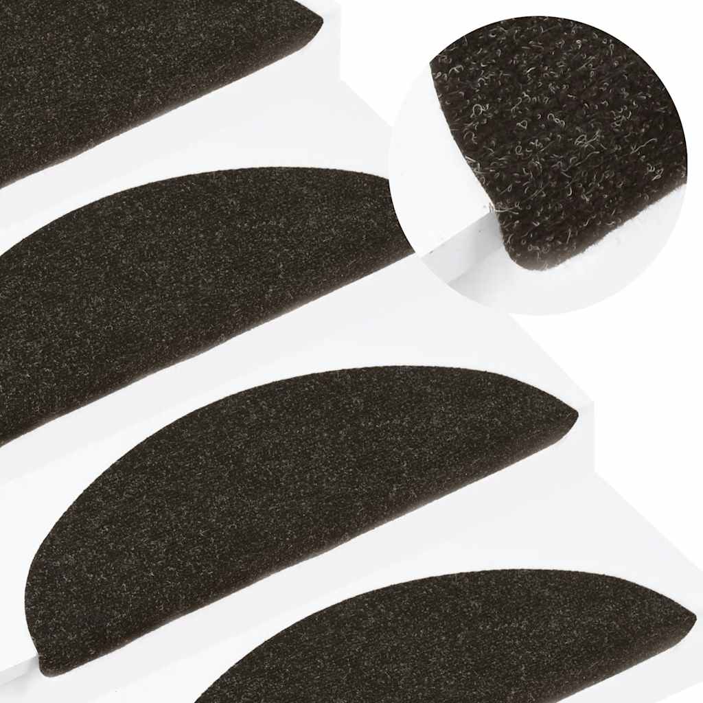 Stair Mats Self-adhesive 56x17x3 cm Height 3 cm Anthracite 30