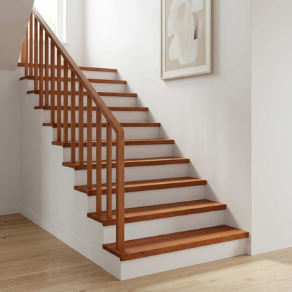 Stair Treads Solid Beech Wood Depth 25 cm 2 Brown 70 cm