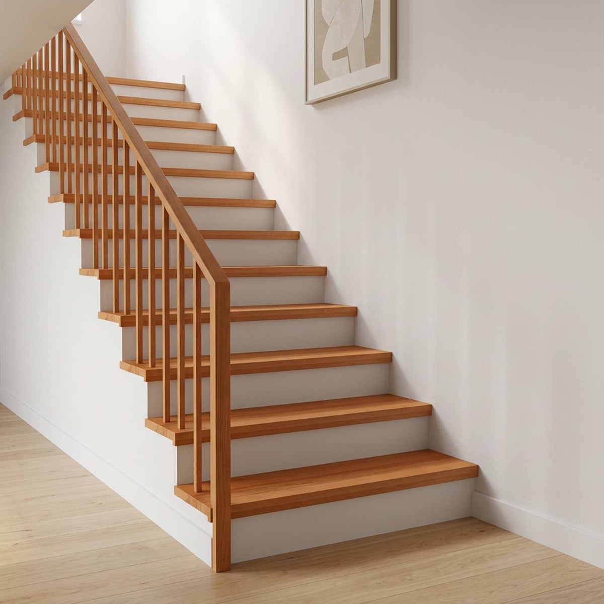 Stair Treads Solid Beech Wood Depth 25 cm 2 Light brown 70 cm