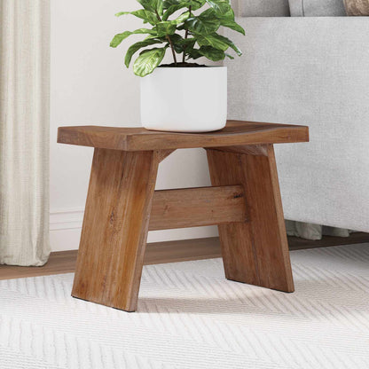 vidaXL Stool Natural 40 x 25 x 31 cm Mahogany Wood 1